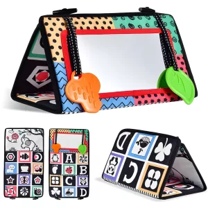 tummy time mirror, tummy time floor mirror, sensory toys