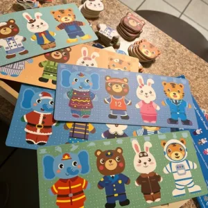 Set Puzzle Lemn de Îmbrăcare primit de la clienta L***a.