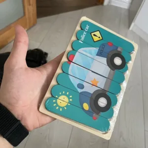 Primit Puzzle 3D din Fâșii de Lemn cu Desene Animate de la clientul J***n.