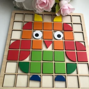 A primit Puzzle Mozaic Geometric din Lemn de la clientul R****e.