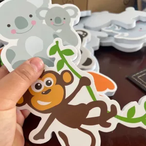 Primite stickere de baie cu animale din spumă de la clientul E****d.
