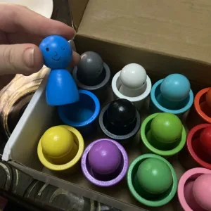 Am primit Papuși Peg în Cupe Montessori Jucărie de sortare a culorilor de la clientul G***i.