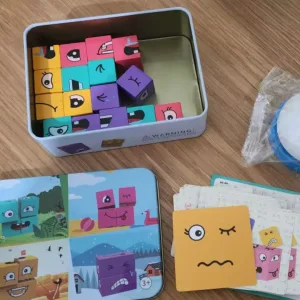 Primit jocul de construcție cu blocuri de puzzle Expression cu clopoțel de la clientul N****a.