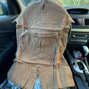 Set de haine pentru copii, tricou de bumbac și pantaloni scurți, primit de la clientul A****c.