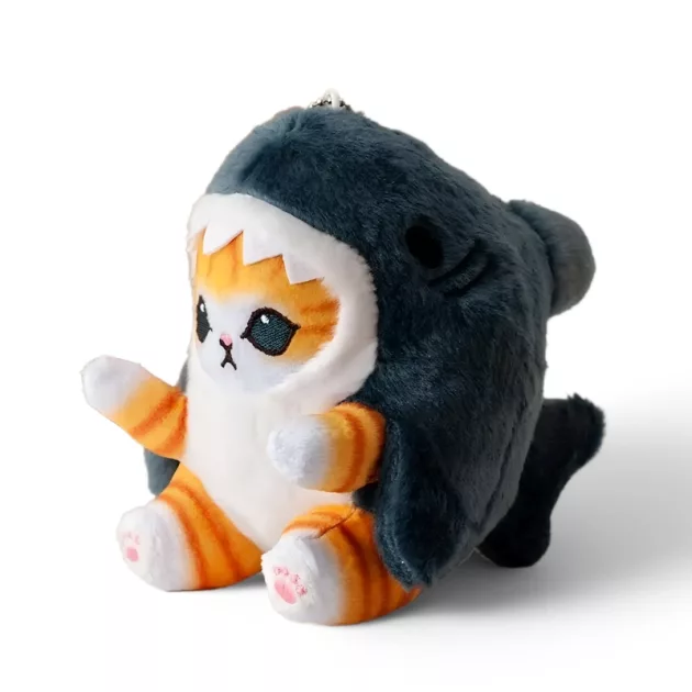 cat plush toy, plush cat, shark cat toy