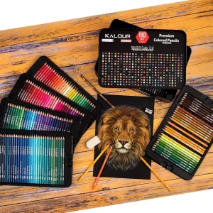 coloured pencil set, drawing kit, drawing supplies