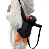 cute backpack, kawaii backpack, plush backpack, penguin backpack, mini backpack