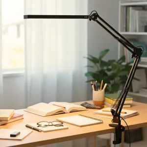 desk lamp with clamp, clip on desk lamp, clip on desk light, clip on table lamp, rechargeable clip on light