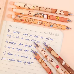 cute pens, capybara pen set, stationery set, gel pen set
