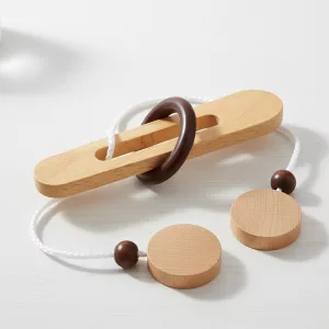 wooden ring game, wooden puzzle game,
