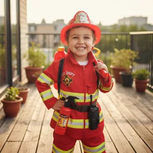 firefighter costume, firefighter uniform costume