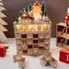 wooden advent calendar, christmas advent calendar, 24 days advent calendar, advent calendar decor, light advent calendar