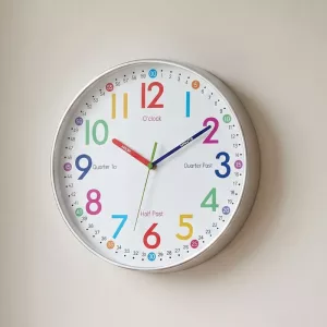 colourful wall clock