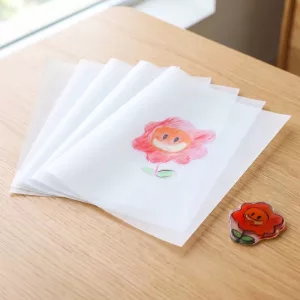 Set 5 foi din plastic termocontractabil pentru copii