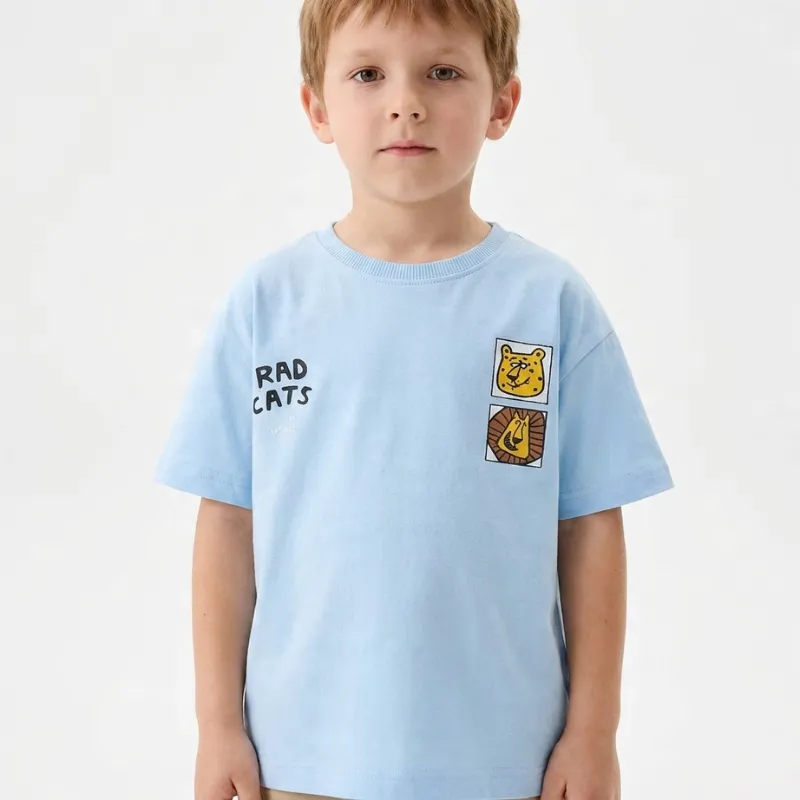Tricou din bumbac cu imprimeu drăguț pentru copii