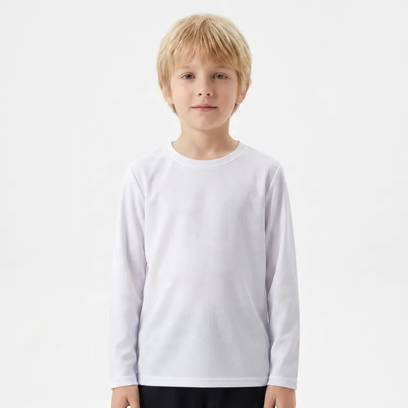 Tricou cu mânecă lungă cu uscare rapidă pentru copii